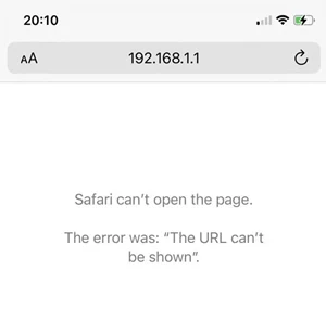 “Safari Can’t Open the Page” Error — Router Settings Page Not Loading on iPhone